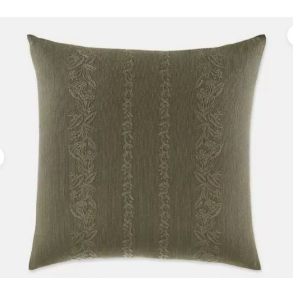 Tommy Bahama Home Nador Cotton European Pillow Sham (ONE) Green 26 in x 26 in - Picture 6 of 6